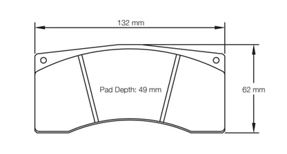 Pagid Racing Brake Pads No. 1674 (Rear)