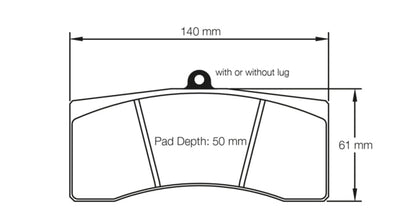 Pagid Racing Brake Pads No. 1896 (Front)