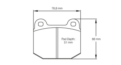 Pagid Racing Brake Pads No. 2593 (Front)