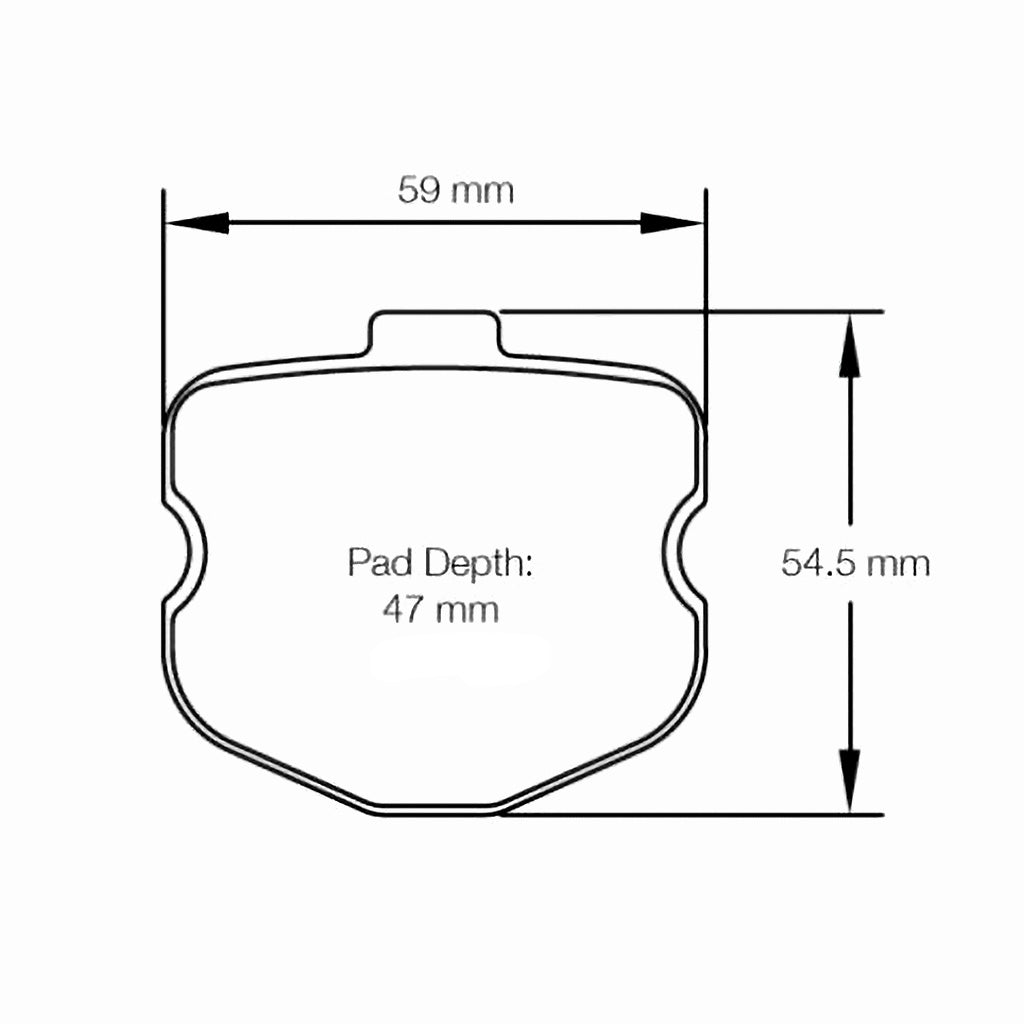 Pagid Racing Brake Pads No. 8240 USA (Front)