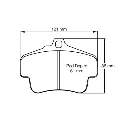 Pagid Racing Brake Pads No. 2405 (Rear)