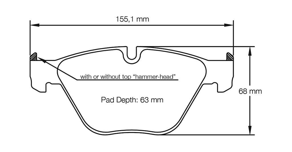 Pagid Racing Brake Pads No. 8053