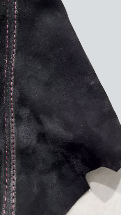 Genuine Suede Handbrake Boot Cover Compatible With Chevy Corvette C6 2005-2013
