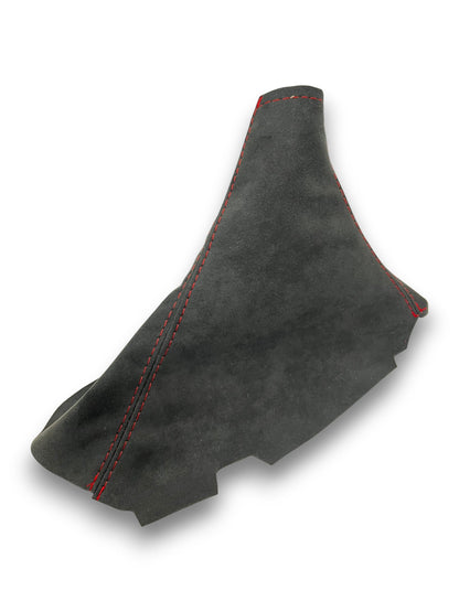 Charcoal Black Alcantara Shift & Handbrake Boot Cover For Corvette C6 2005-2013