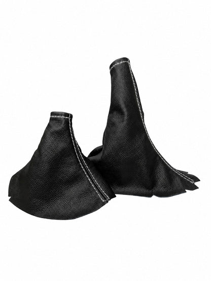 Leather Parking Brake & Shift Boot Cover For Ford Mustang GT 2015 2016 2017 2018 2019