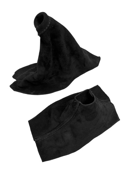 2010-2014 FORD MUSTANG GT Genuine Real Suede Emergency Brake & Shift Boot Cover Set