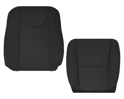 2010-2015 Lexus RX350 RX450H Replacement Synthetic Leather Seat Covers: Black Perforated
