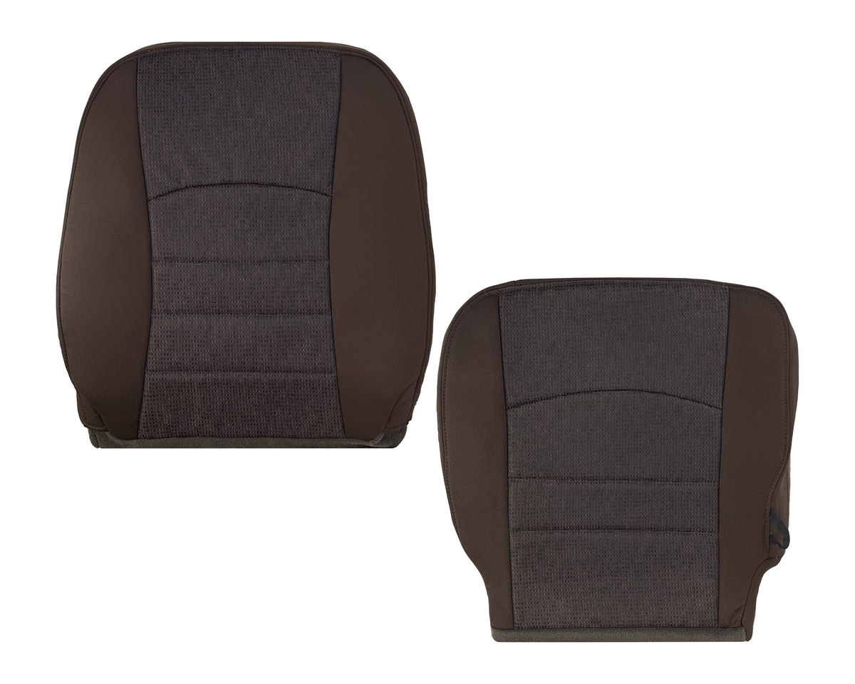 2013 - 2018 Dodge Ram 1500 2500 SLT Outdoorsman Cloth Seat Covers In Brown