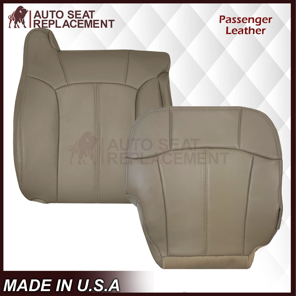 1999-2002 Chevy Silverado Seat Cover in Medium Neutral Tan: Choose From Variations