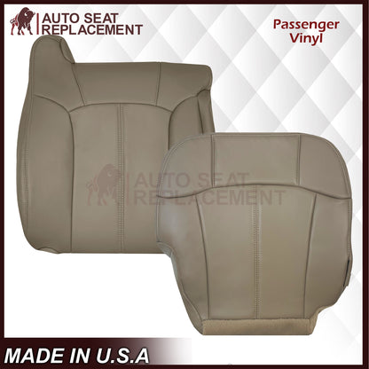 1999-2002 Chevy Silverado Seat Cover in Medium Neutral Tan: Choose From Variations