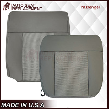 2007 2008 Ford F-150 XLT Replacement Driver OR Passenger Seat Cover in Gray Fabric