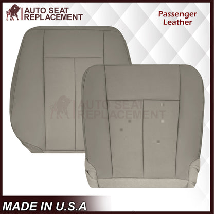 2007-2014 Ford Expedition Eddie Bauer/XLT PERFORATED Leather Replacement Seat Cover in Gray