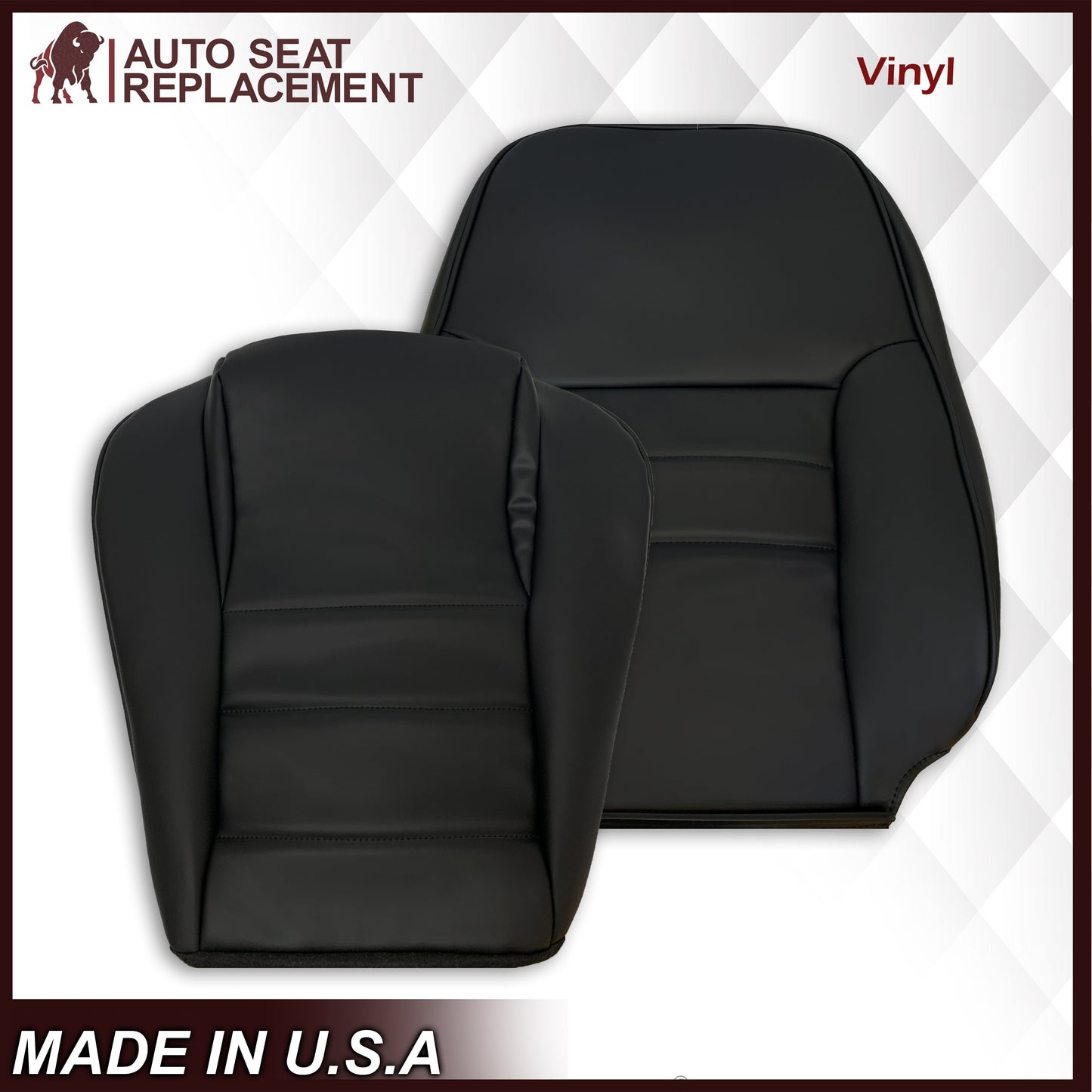 1994-1998 Ford Mustang Synthetic Replacement Seat Covers in Black: Choose From Variation