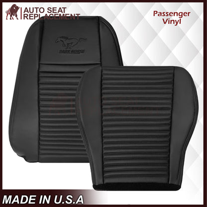 2003-2004 Ford Mustang Mach 1 ONE Replacement Leather Seat Cover in Ebony Black: Choose From Variation