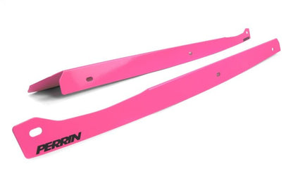 Perrin 08-14 WRX/STI Fender Shroud Set - Hyper Pink | PSP-ENG-549HP
