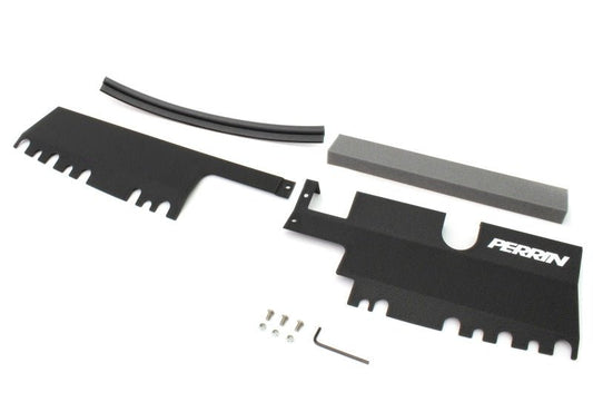 Perrin [15-21 WRX/STI] Radiator Shroud | With OEM Intake Scoop - Black