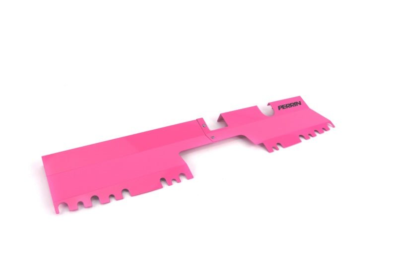 Perrin [15-21 WRX/STI] Without OEM Intake Scoop 2pc Radiator Shroud Hyper Pink | PSP-ENG-512-2HP