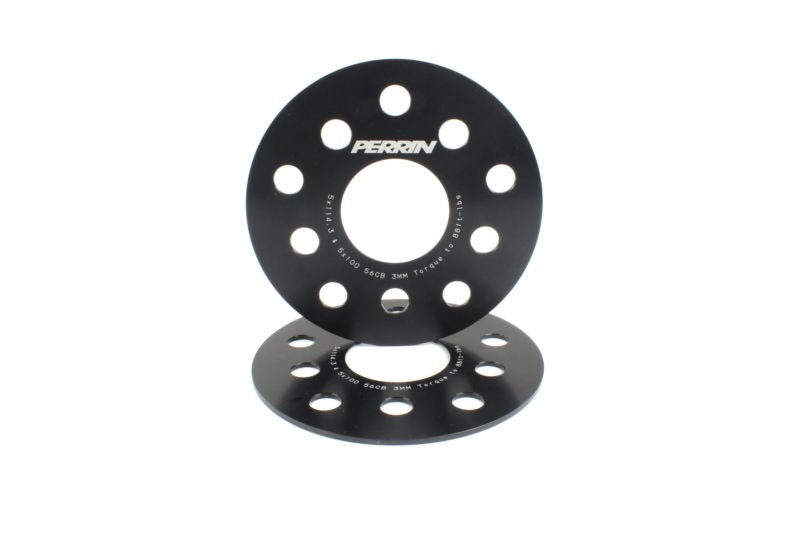 Perrin [15-25 WRX, 05-21 STI, 15-22 Outback, 15-22 Legacy, 19-22 Forester] 3mm Wheel Spacers Black