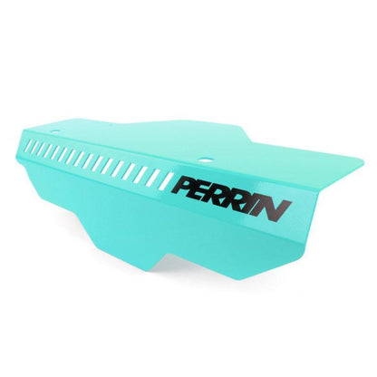 Perrin [02-14 WRX, 04-21 STI] Belt Cover Black - Black/Red/Neon Yellow