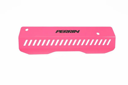 Perrin Performance [15-25 Subaru Impreza, 18-25 Crosstrek, 20-25 Legacy, 22-25 WRX and Outback] Pulley Cover | Short Version - Works w/AOS System - Hyper Pink