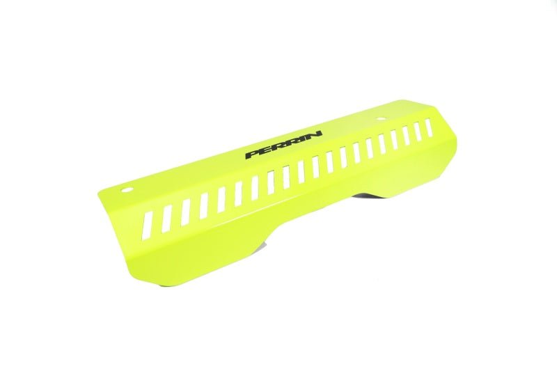 Perrin Performance [22-26 WRX/Outback, 15-25 Impreza, 18-25 Crosstrek, 20-25 Legacy] Pulley Cover - Short Version - Works w/AOS System - Neon Yellow