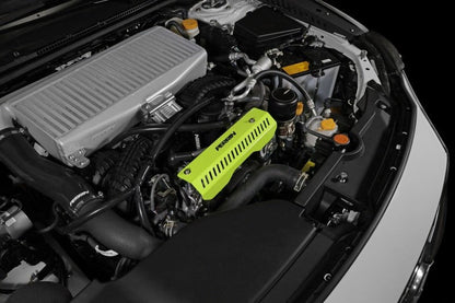 Perrin Performance [22-26 WRX/Outback, 15-25 Impreza, 18-25 Crosstrek, 20-25 Legacy] Pulley Cover - Short Version - Works w/AOS System - Neon Yellow