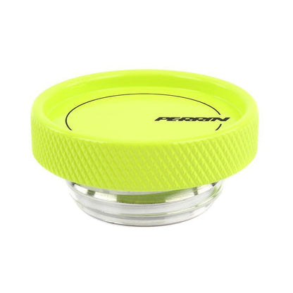 Perrin Oil Cap Round Style Neon Yellow Most Subaru Models