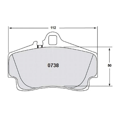 Performance Friction PFC Brake Pads 0738.XX.16.44 | Porsche Rear