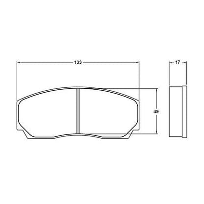 Performance Friction PFC Brake Pads 7767.01.YY.44 (Rear)