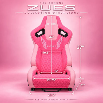 BULL BOOST ZEUS Collection Pink Reclinable Racing Seats – Pair
