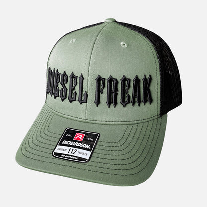 Piston Head Puff Embroidered Trucker Hat