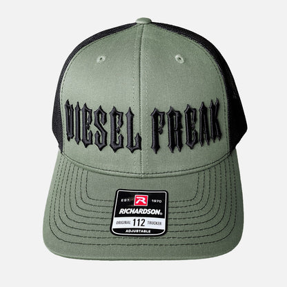 Piston Head Puff Embroidered Trucker Hat