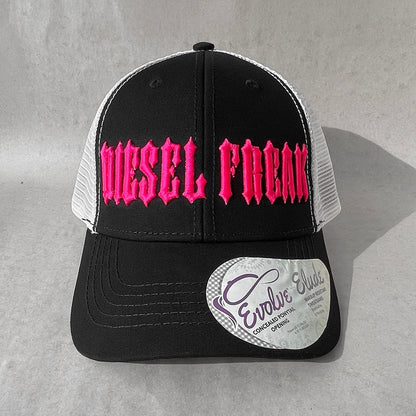 Piston Head Puff Pink Ponytail Hat
