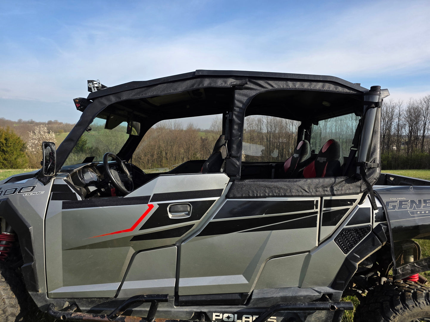 Polaris General Crew - Full Cab Enclosure for Hard Windshield
