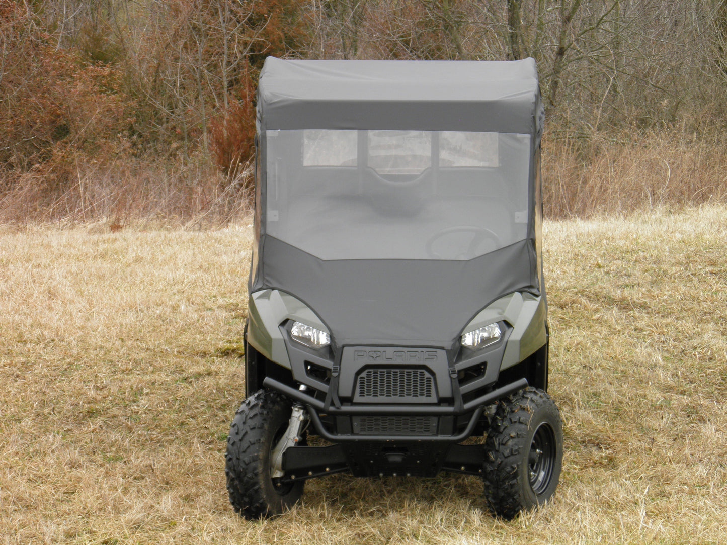 Polaris Ranger Crew 570 Mid Size - 4 Passenger - CAMO Full Cab Enclosure with Vinyl Windshield