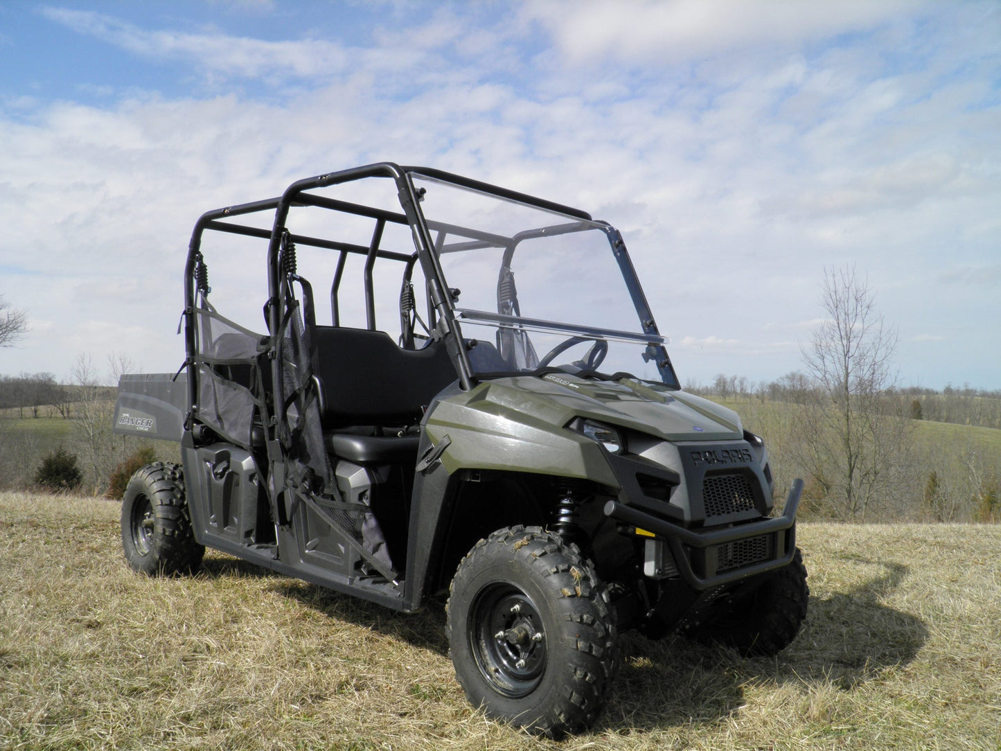 2011-2014 Polaris Ranger Mid-Size Crew - 2 Pc Scratch-Resistant Windshield
