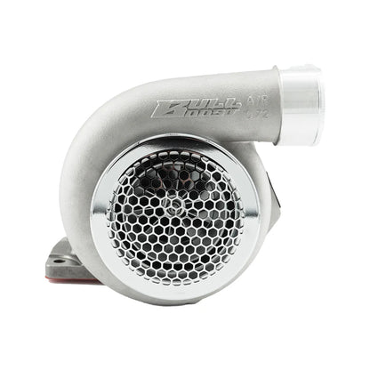 BULL BOOST PERFORMANCE Polished Billet 4" Turbo Inlet Guard Velocity Stack Adapter Bellmouth Intake Hex