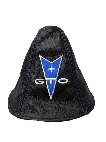 Custom Embroidered Leather Shift Boot Cover for Pontiac GTO 2004 - 2006