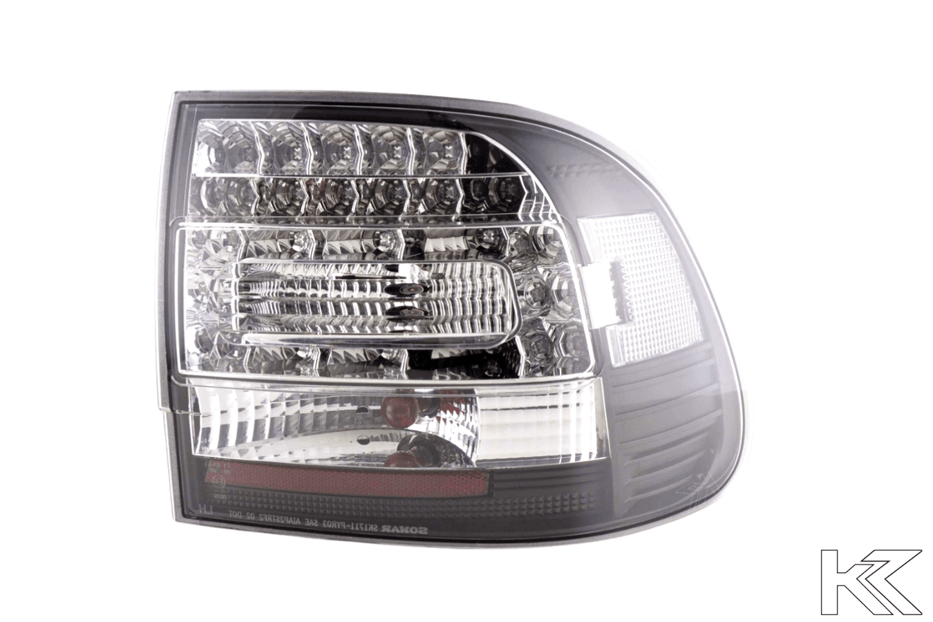 Porsche Cayenne Type (9PA) Black/Clear LED Taillights(2002-2006)