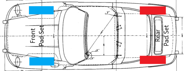 PMB-C Ceramic Pads for Porsche 997 3.6 Carrera 4 (2005-2008) Front