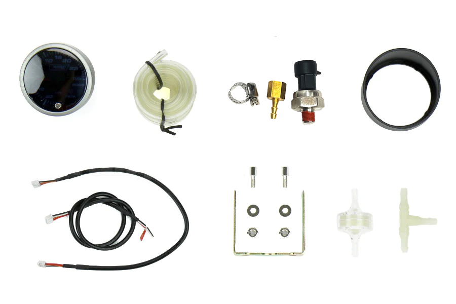 2-1/16" Premium Amber / White Electric Boost gauge 0-60 PSI