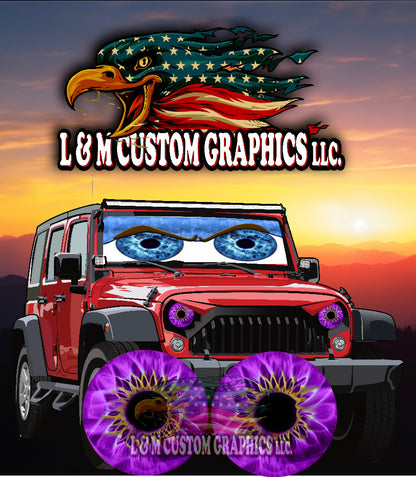 round pupil headlight eye
