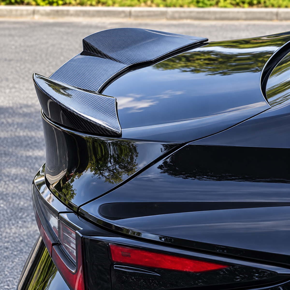 V3 Carbon Fiber High Kick Trunk Spoiler Wing for Lexus IS300 IS350 IS500