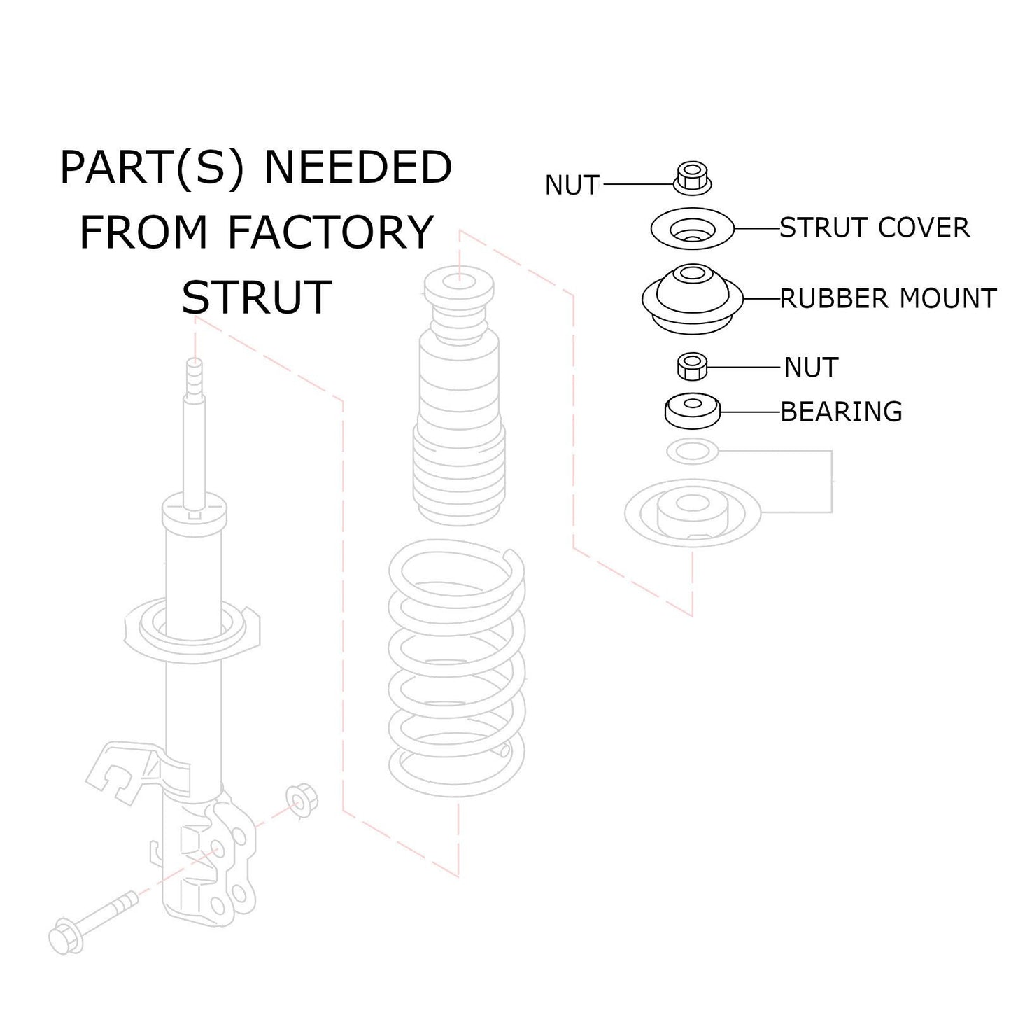 REV9 Nissan Versa Note (E12) 2014-19 Hyper-Street ONE Coilovers Lowering Kit Assembly SKU: R9-HPX-1116_2