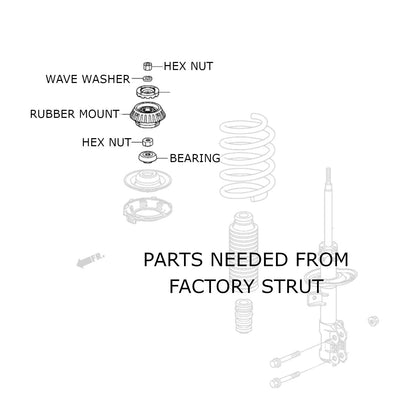 REV9 Honda Fit (GK) 2015-20 Hyper-Street II Coilover Kit w/ 32-Way Damping Force Adjustment