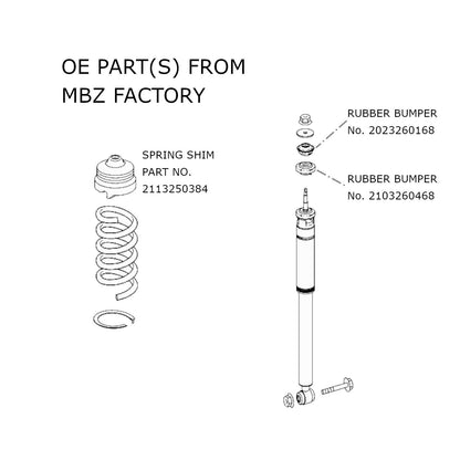 REV9 Mercedes Benz GLK250 / GLK350 4Matic (W204) 2010-15 Hyper-Street II Coilover Kit w/ 32-Way Damping Force Adjustment