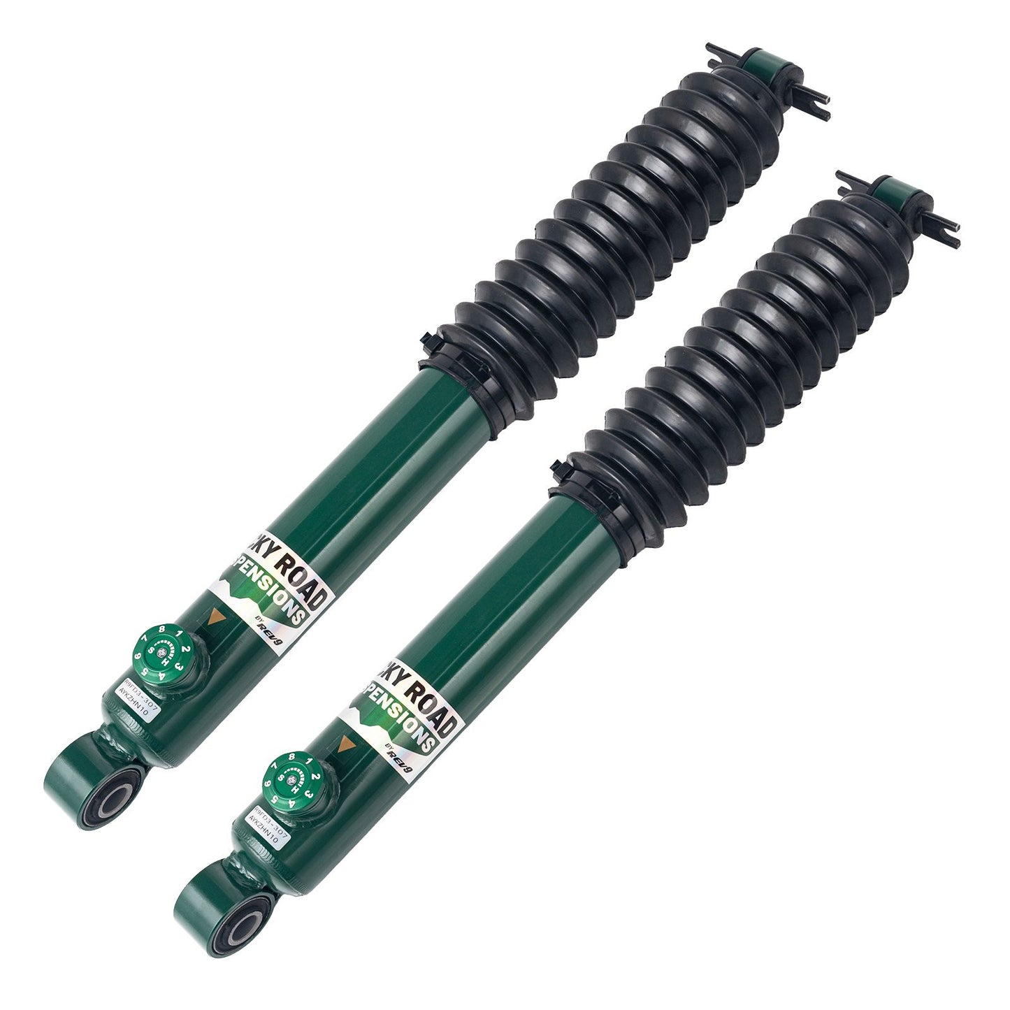REV9 Rocky Road Adjustable Extended Rear Dampers for Jeep Cherokee (XJ) 1984–2001 – 2–3" Lift