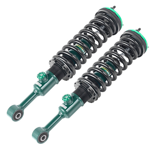 REV9 Rocky Road Adjustable Leveling Front Struts for Toyota Tacoma 4WD (N2X0) 2005–2015 – 0–2" Lift