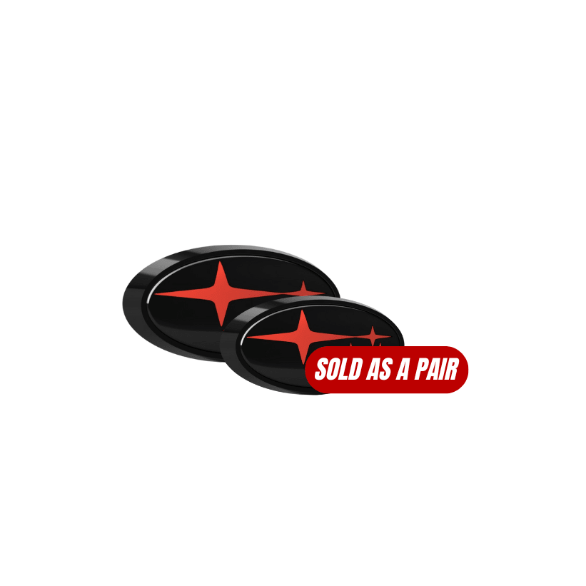 Racing Art [15-21 WRX/STI]  Front + Rear Emblem Kit