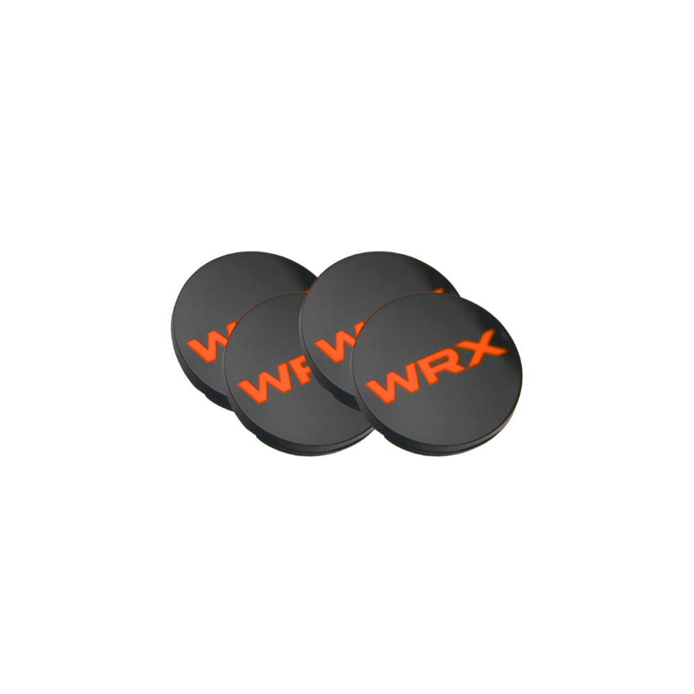 Racing Art [WRX/STI/BRZ] Factory Subaru Wheel Center Caps w/ WRX or STI Logo | Red, Blue, Neon Yellow, White